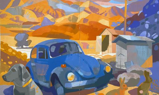 Martha’s Blue Beetle, Deep Springs CA